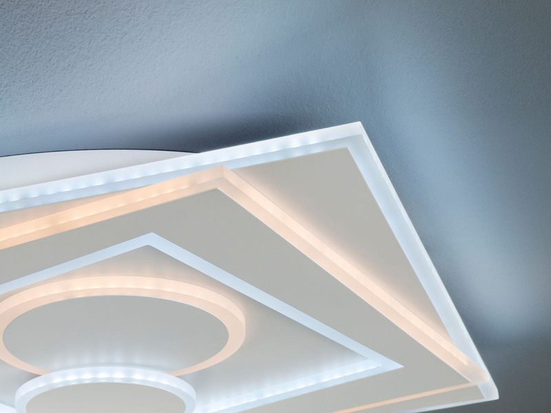 LED Deckenleuchte RATIO mit Tageslicht & Fernbedienung, Breite 50cm