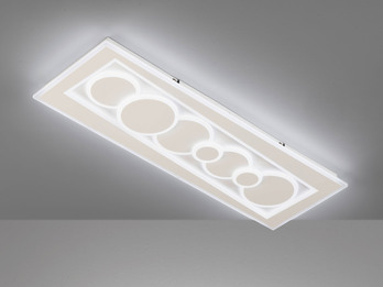 LED Deckenleuchte RATIO Weiß mit Fernbedienung dimmbar & Tageslicht, 90cm lang