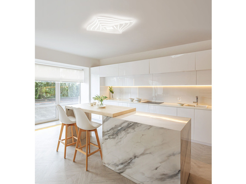 LED Deckenleuchte HERO dimmbar, Tageslicht & RGB, Quadrat 50cm