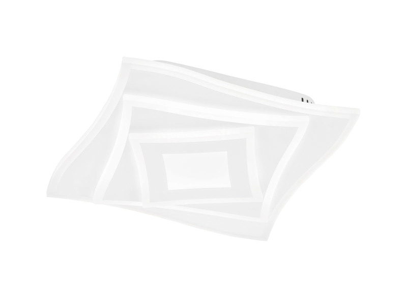 LED Deckenleuchte HERO Weiß dimmbar, Tageslicht & RGB, Quaddrat 32cm