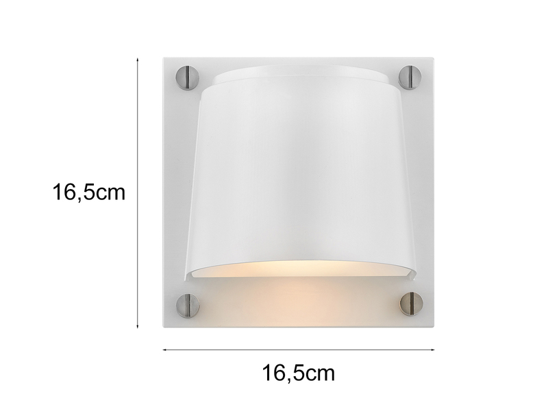 LED Außenwandleuchte SCOUT Downlight Weiß, Höhe 16,5cm