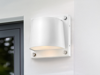 LED Außenwandleuchte SCOUT Downlight Weiß, Höhe 16,5cm