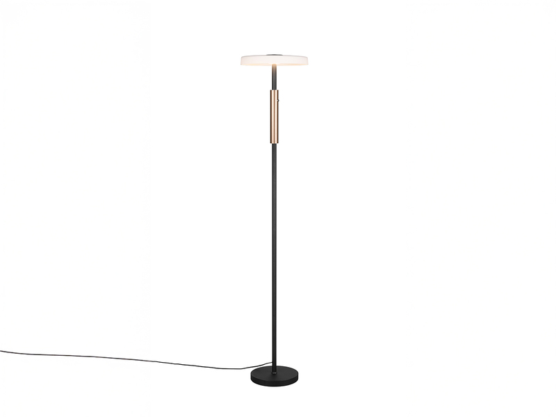 Dimmbare LED Stehleuchte CELESTE 2-farbig mit Glasschirm, Höhe 160cm