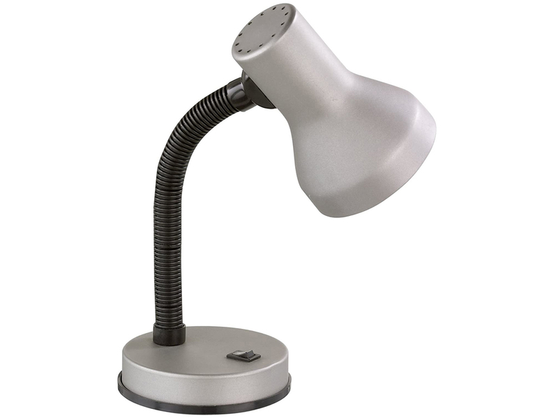 Schreibtischleuchte PRONTO flexibel Höhe max. 30cm, silber-schwarz