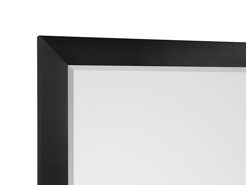 Wandspiegel JULIETTE Ganzköperspiegel Alluminium Rahmen Schwarz 50 x 150cm