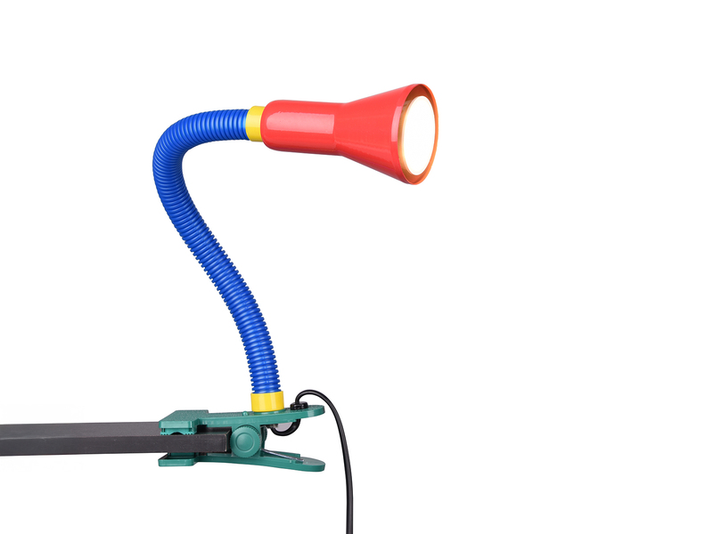 Schlauch-Klemmlampe, E14, Höhe 45cm, flexibel, multicolor