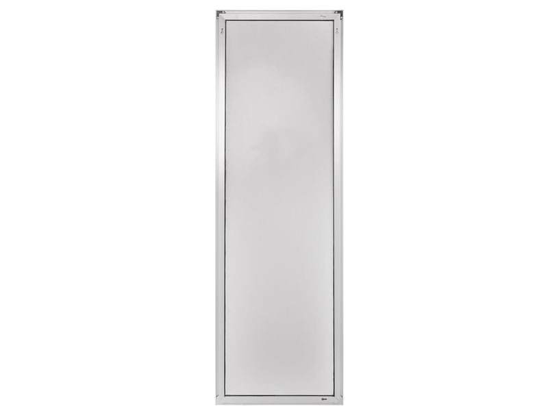 Wandspiegel JULIETTE Ganzköperspiegel Aluminium Rahmen in Silber 50 x 150cm