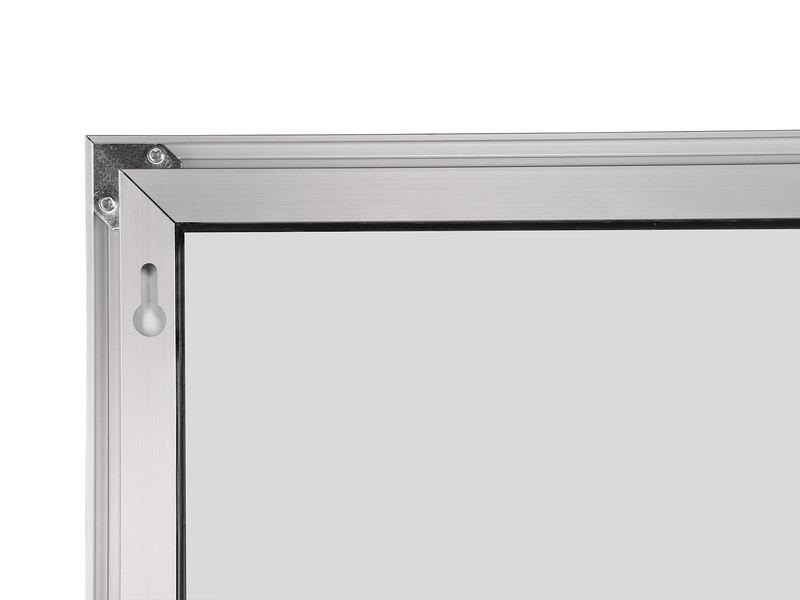 Wandspiegel JULIETTE Ganzköperspiegel Aluminium Rahmen in Silber 50 x 150cm