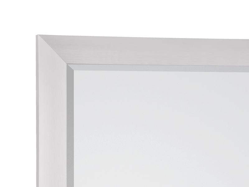 Wandspiegel JULIETTE Ganzköperspiegel Aluminium Rahmen in Silber 50 x 150cm