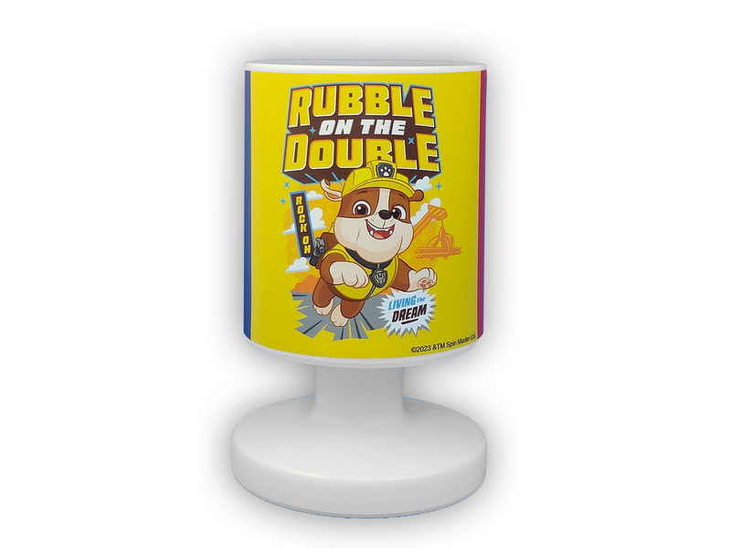 LED Akku Tischleuchte mit 3 Paw Patrol Motiven, per USB aufladbar, Höhe 20cm