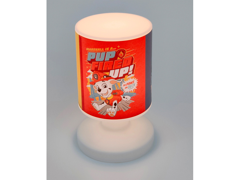 LED Akku Tischleuchte mit 3 Paw Patrol Motiven, per USB aufladbar, Höhe 20cm