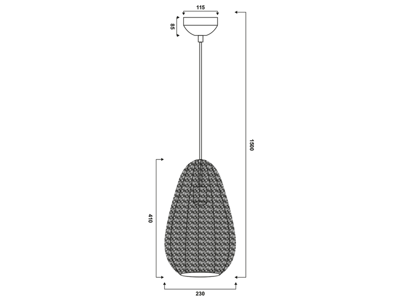 Kleine Orientalische Pendelleuchte ZIVA aus Metallgeflecht in Altmessing, Ø23cm