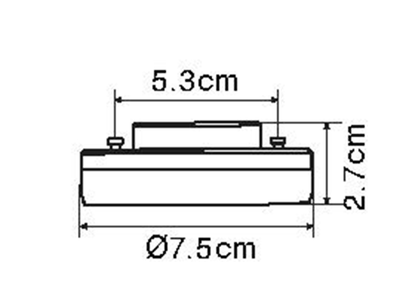 GX53 LED - 7,5 Watt, 550 Lumen, 3000 Kelvin warmweiß, Ø7,5cm - nicht dimmbar