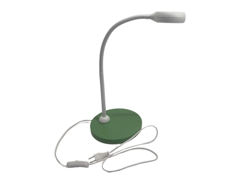 Kinder Schreibtischleuchte Grün-Grau mit Flexarm & LED-Leuchtmittel, Höhe 43cm