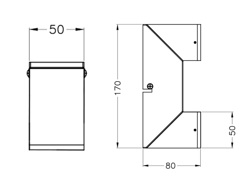 LED Wandleuchte RAGLAN für innen, schwenkbar Schwarz Höhe 17cm