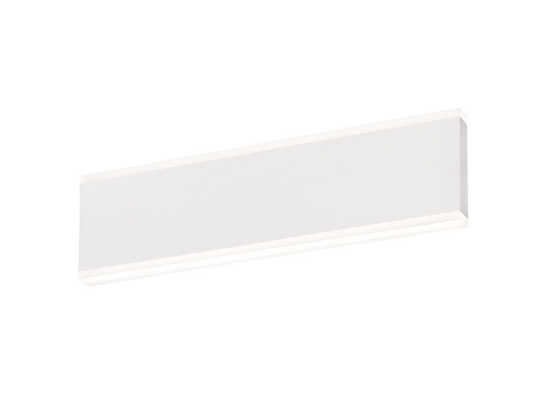 Flache LED Wandleuchte MUUR Weiß mit Schalter, Breite 30,5cm