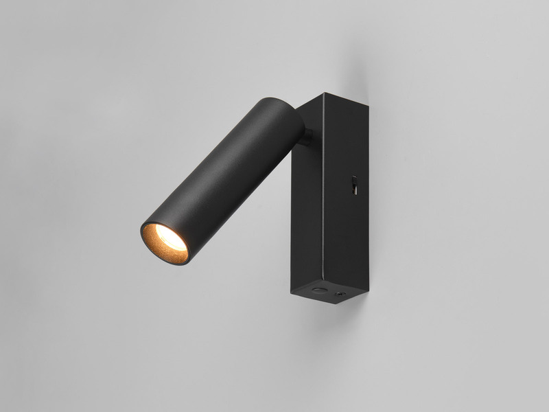 LED Wandstrahler AMBALA Schwarz, dimmbar & Lichtfarbe wählbar, Breite 4cm