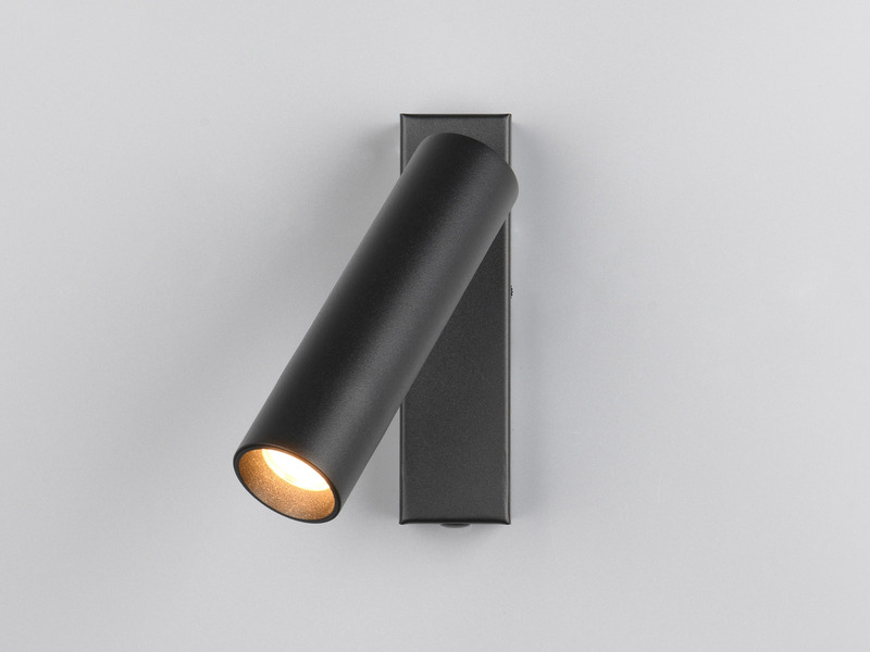 LED Wandstrahler AMBALA Schwarz, dimmbar & Lichtfarbe wählbar, Breite 4cm