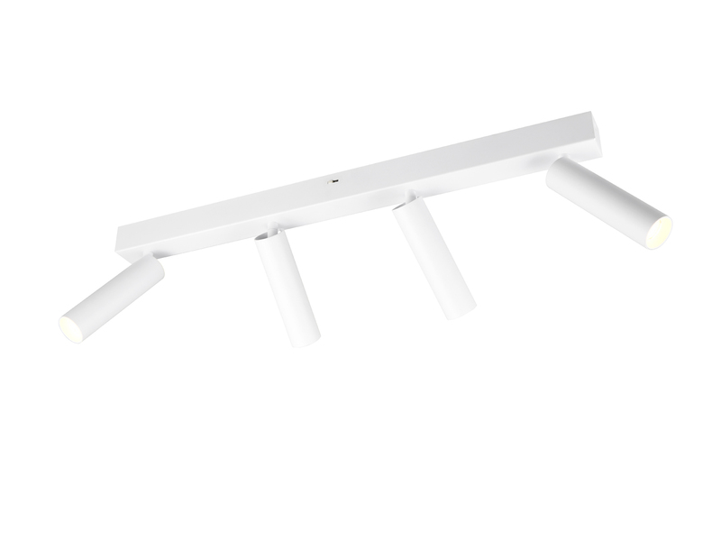 Moderner LED Deckenstrahler AMBALA dimmbar 4-flammig Weiß, Breite 65cm