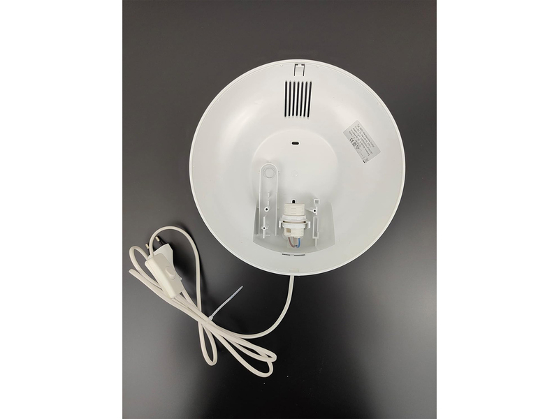 Kinderzimmer Wandlampe Weiß mit Baustellen Motiv, Schalter & Stecker, Ø 25cm