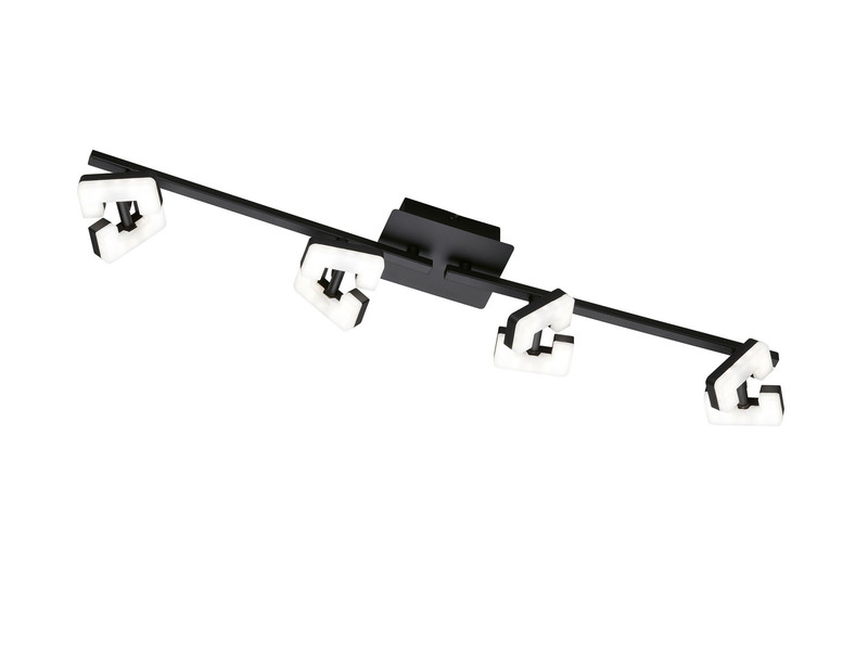 LED Deckenstrahler RAY Schwarz 4-flammig, Breite 78cm