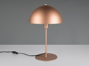 Große Tischleuchte NOLA Pilzlampe aus Metall in Coffee, Höhe 45cm Große Tischleuchte NOLA Pilzlampe aus Metall in Coffee, Höhe 45cm