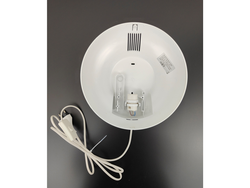 Kinderzimmer Wandlampe mit Mond & Sternen Pastellrosé Schalter und Stecker Ø25cm