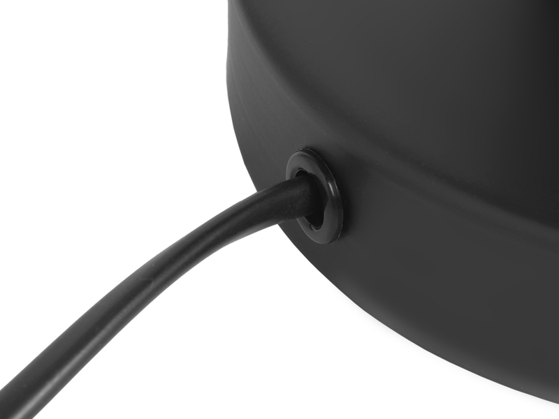 Tischleuchte GILA mit Gitter Lampenschirm Schwarz, Höhe 28cm