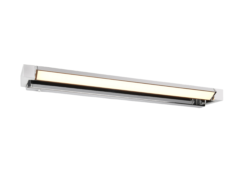 Dimmbare LED Bad Spiegelleuchte FABRIZIO schwenkbar, Chrom Breite 80cm