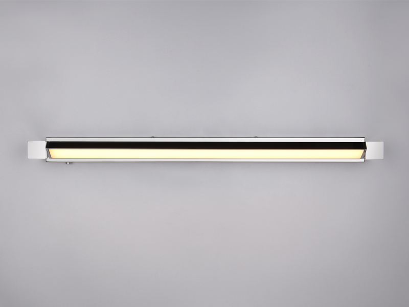 Dimmbare LED Bad Spiegelleuchte FABRIZIO schwenkbar, Chrom Breite 80cm
