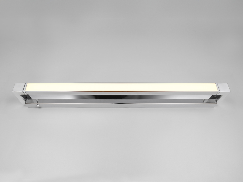 Dimmbare LED Bad Spiegelleuchte FABRIZIO schwenkbar, Chrom Breite 80cm