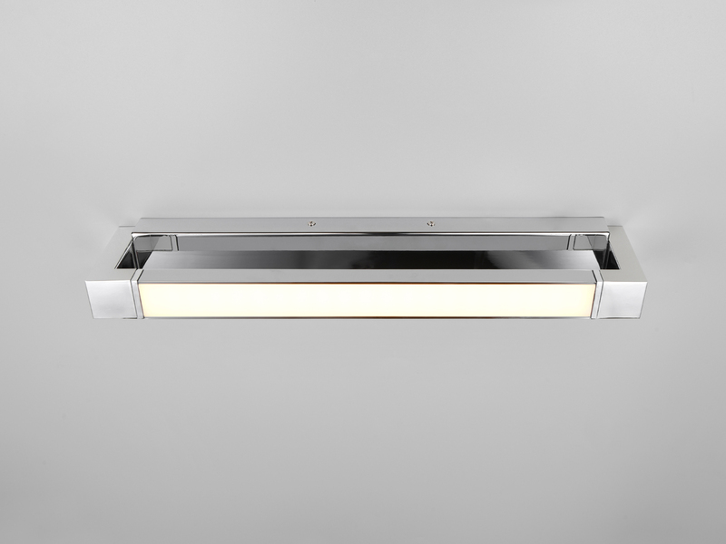 Dimmbare LED Bad Spiegelleuchte FABRIZIO schwenkbar, Chrom Breite 50cm