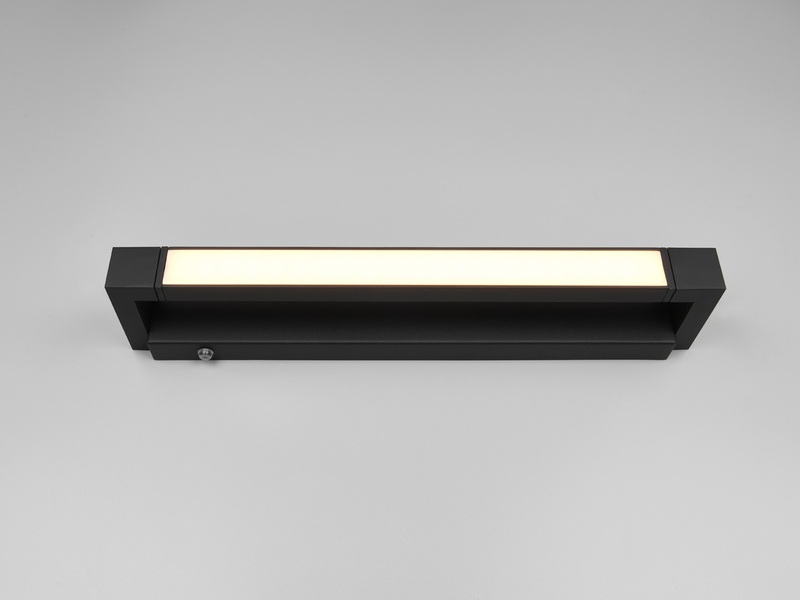 2er SET dimmbare LED Bad Spiegelleuchten schwenkbar, Schwarz Breite 50cm