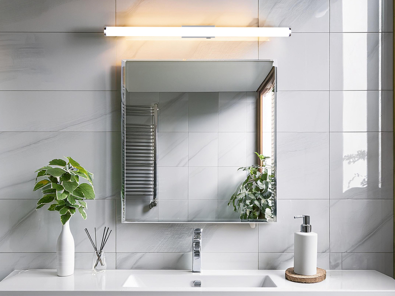 Bad Spiegelleuchte MATTIMO mit Schalter, Licht neutralweiß, Breite 80cm