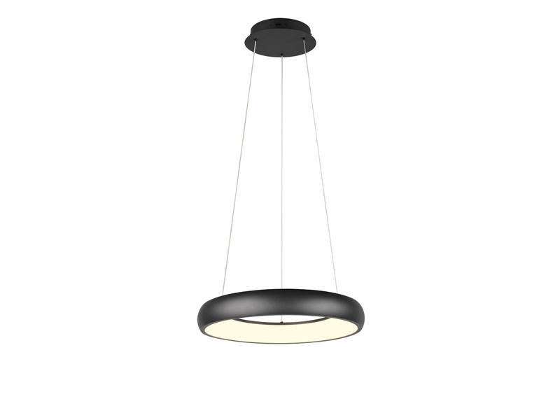 LED Pendelleuchte CARDONA Schwarz, dimmbar & 3 Lichtfarben, Ø46,5cm