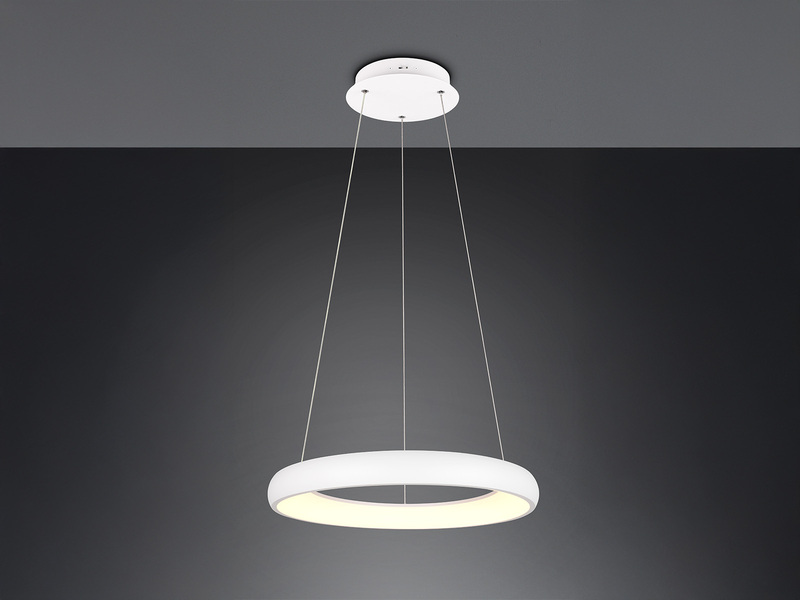 LED Pendelleuchte CARDONA groß Weiß, dimmbar & 3 Lichtfarben, Ø 62cm
