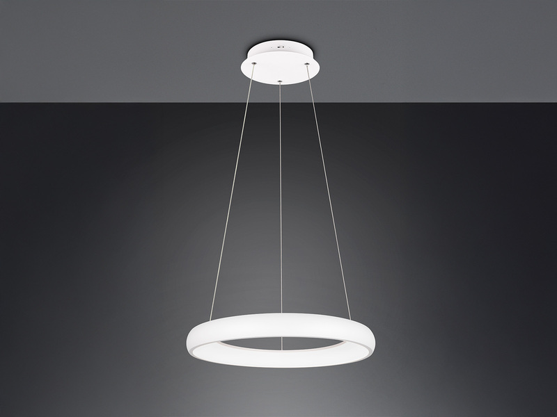 LED Pendelleuchte CARDONA groß Weiß, dimmbar & 3 Lichtfarben, Ø 62cm