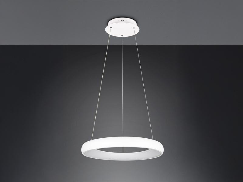 LED Pendelleuchte CARDONA groß Weiß, dimmbar & 3 Lichtfarben, Ø 62cm
