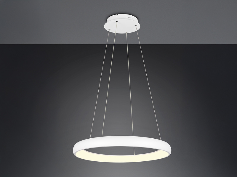 LED Pendelleuchte CARDONA groß Weiß, dimmbar & 3 Lichtfarben, Ø 75cm