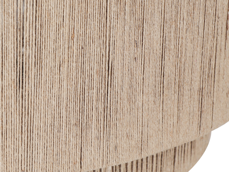 Große Pendelleuchte 1-flammig aus Jute Natur im Boho Stil mit E27 LED, Ø 60cm