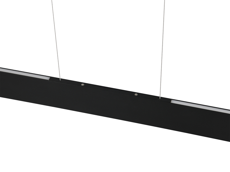 Höhenverstellbare LED Pendelleuchte GALWAY dimmbar, Schwarz Breite 150cm