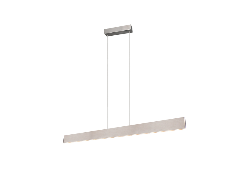 Höhenverstellbare LED Pendelleuchte GALWAY dimmbar, Silber Breite 150cm