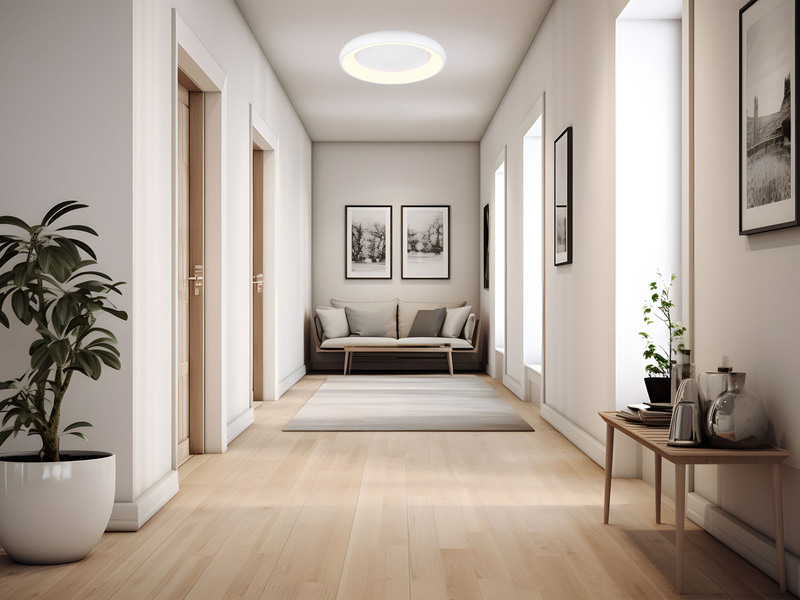 Flache LED Deckenleuchte CARDONA groß Weiß, dimmbar & 3 Lichtfarben, Ø 62cm