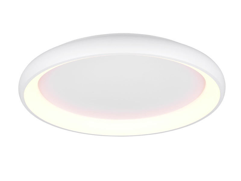 Große LED Deckenleuchte CARDONA hell & dimmbar über Schalter, Weiß rund Ø 75cm