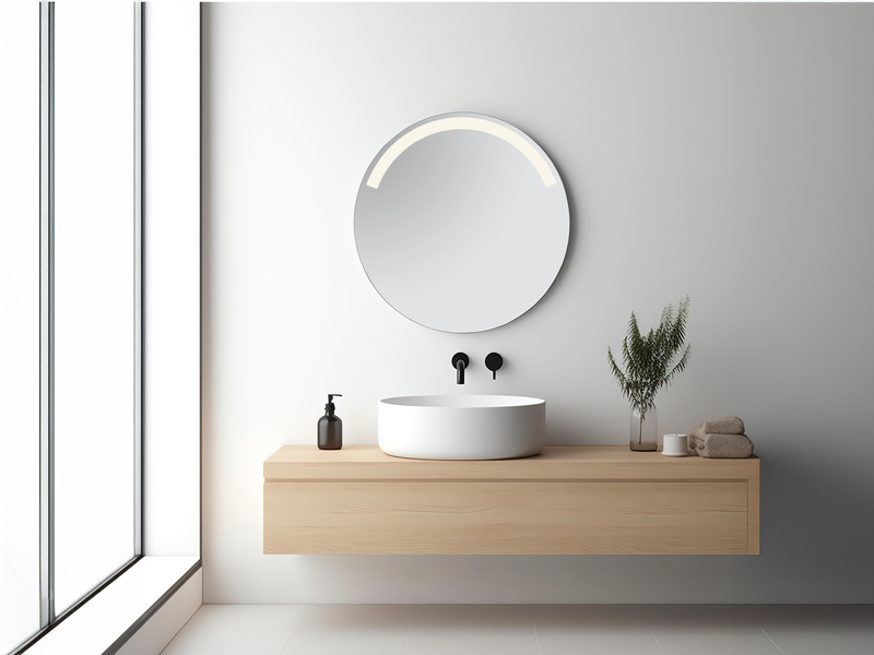 Spiegel mit LED Beleuchtung Bad Wandspiegel AGATHA rund Ø 60cm