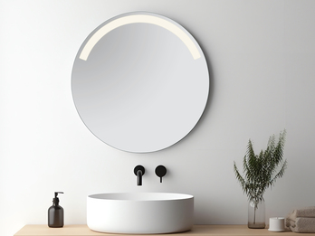 Spiegel mit LED Beleuchtung Bad Wandspiegel AGATHA rund Ø 60cm