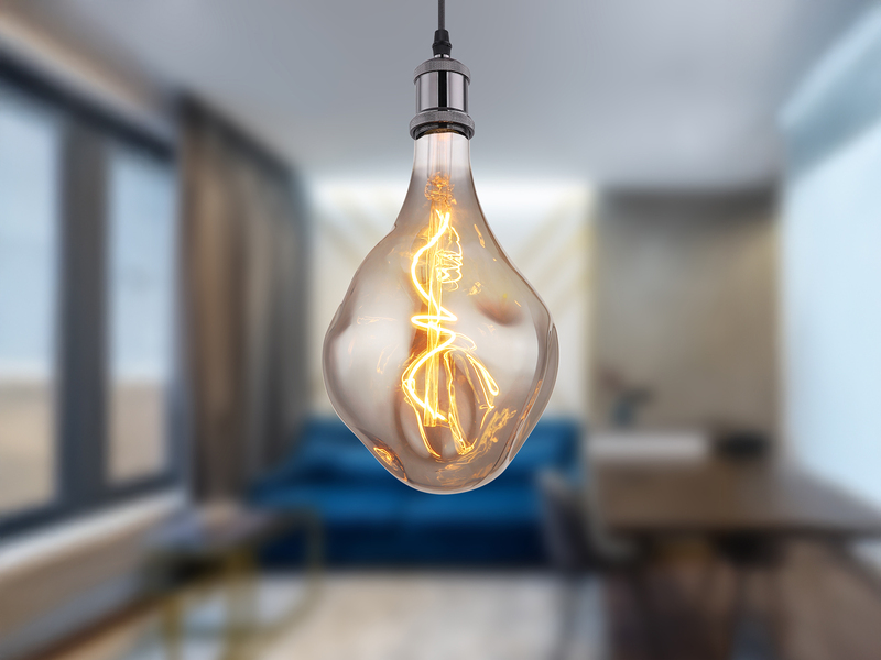 E27 Filament Deko LED - 4 Watt, 100 Lumen, 1800 Kelvin warmweiß - Ø16,5cm