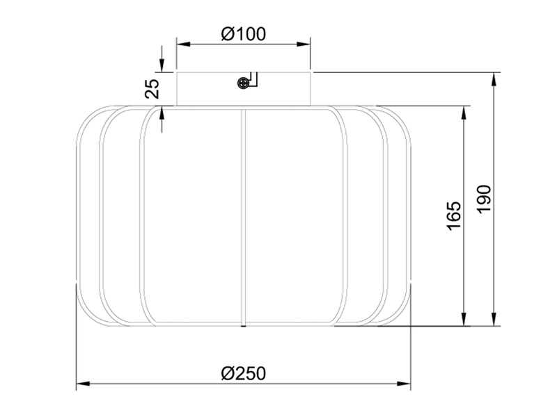 Ausgefallene LED Deckenleuchte mit Stoff Lampenschirm in Weiß, Ø 25cm