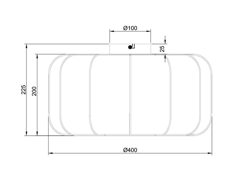 Ausgefallene LED Deckenleuchte mit Stoff Lampenschirm in Weiß, Ø 40cm