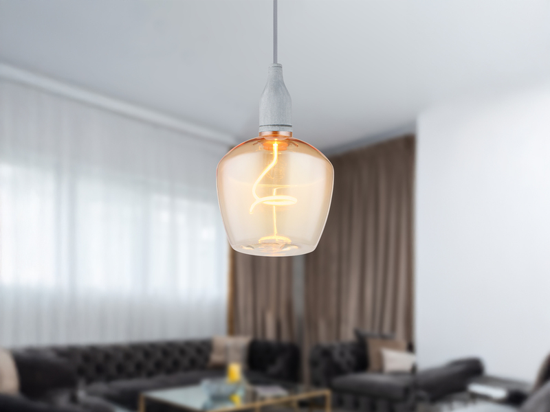 E27 Filament Deko LED - 4 Watt, 240 Lumen, 1800 Kelvin warmweiß - Ø12,3cm